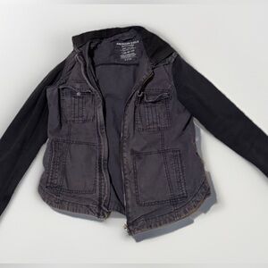 American Eagle Outfitters Women’s Black Vintage Utility Jacket Small